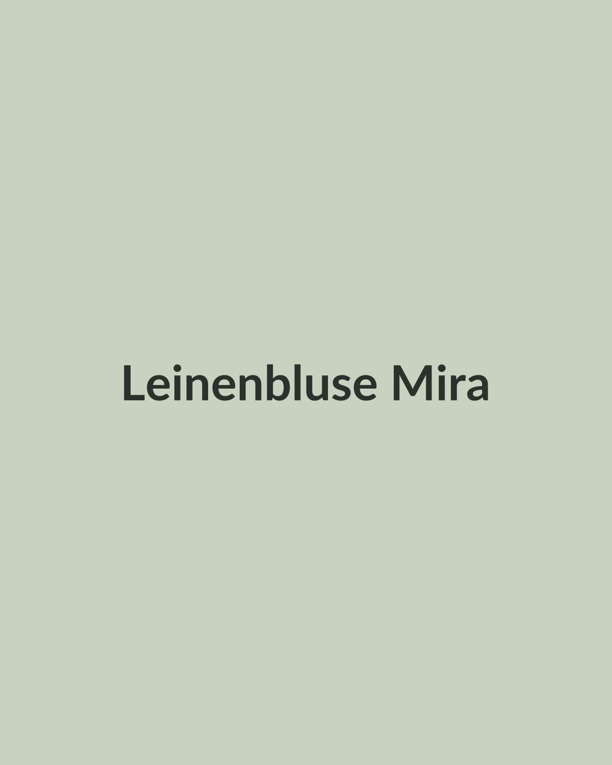 Leinenbluse Mira in Salbeigrün
