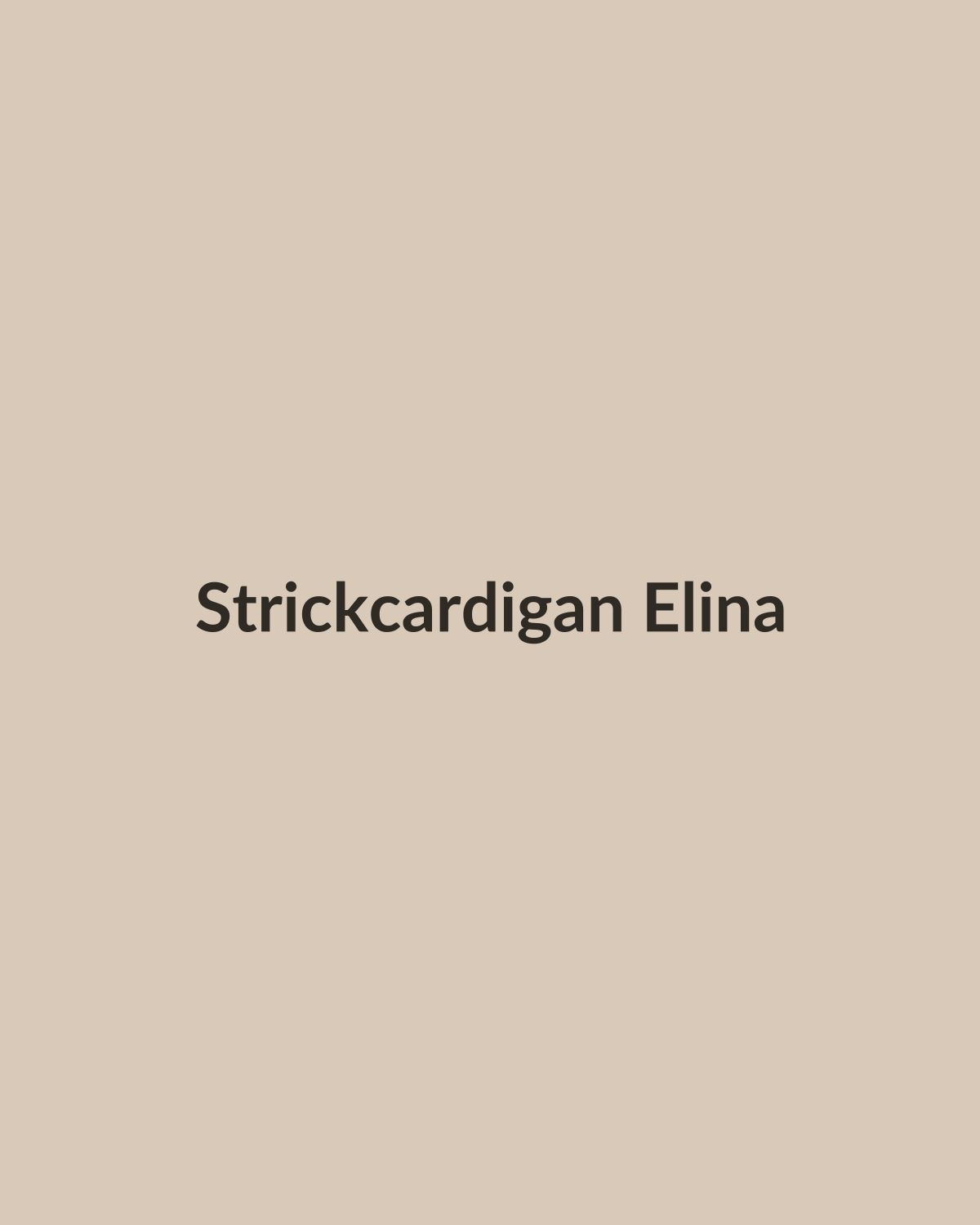 Strickcardigan Elina in Warmbeige