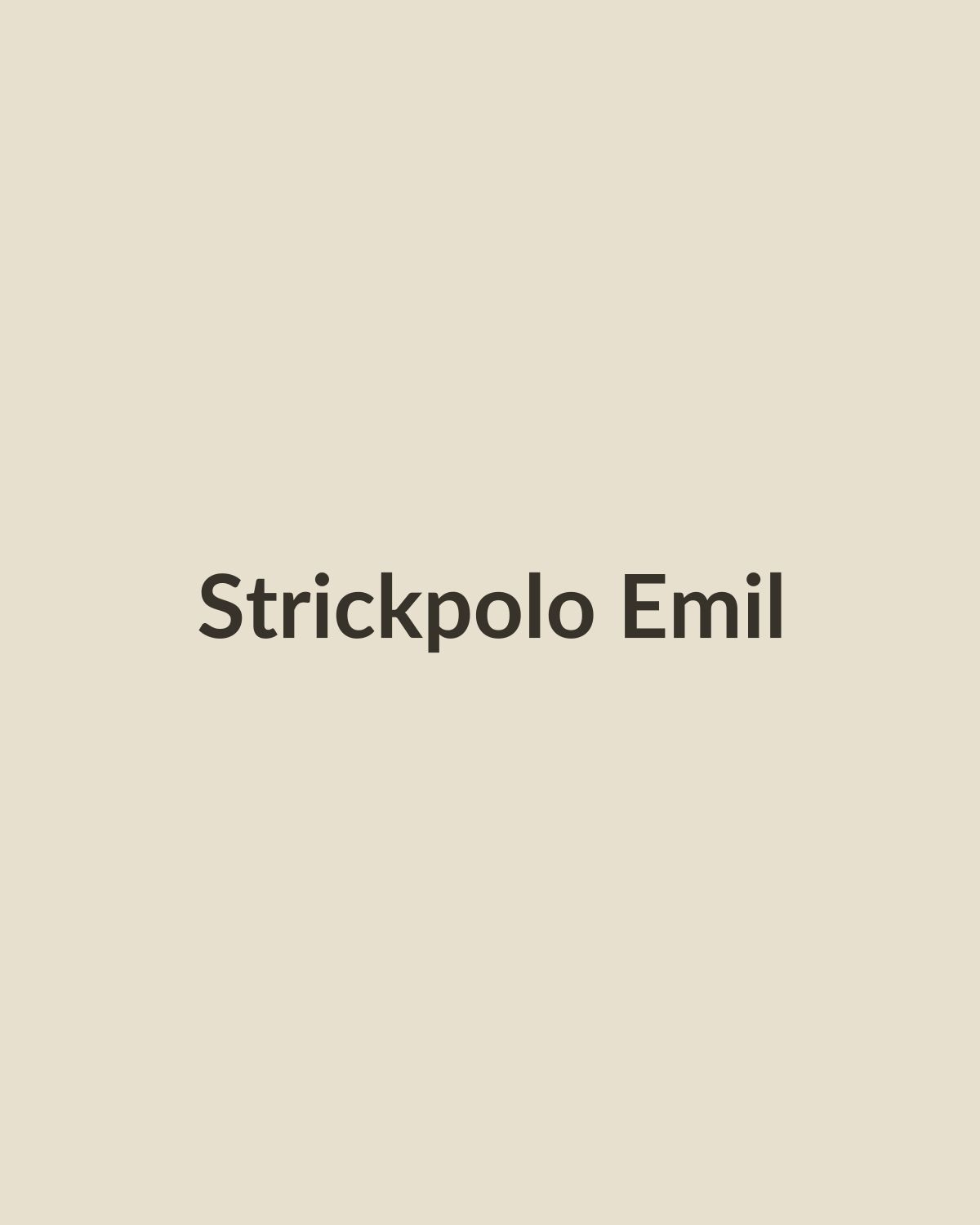 Strickpolo Emil in Creme