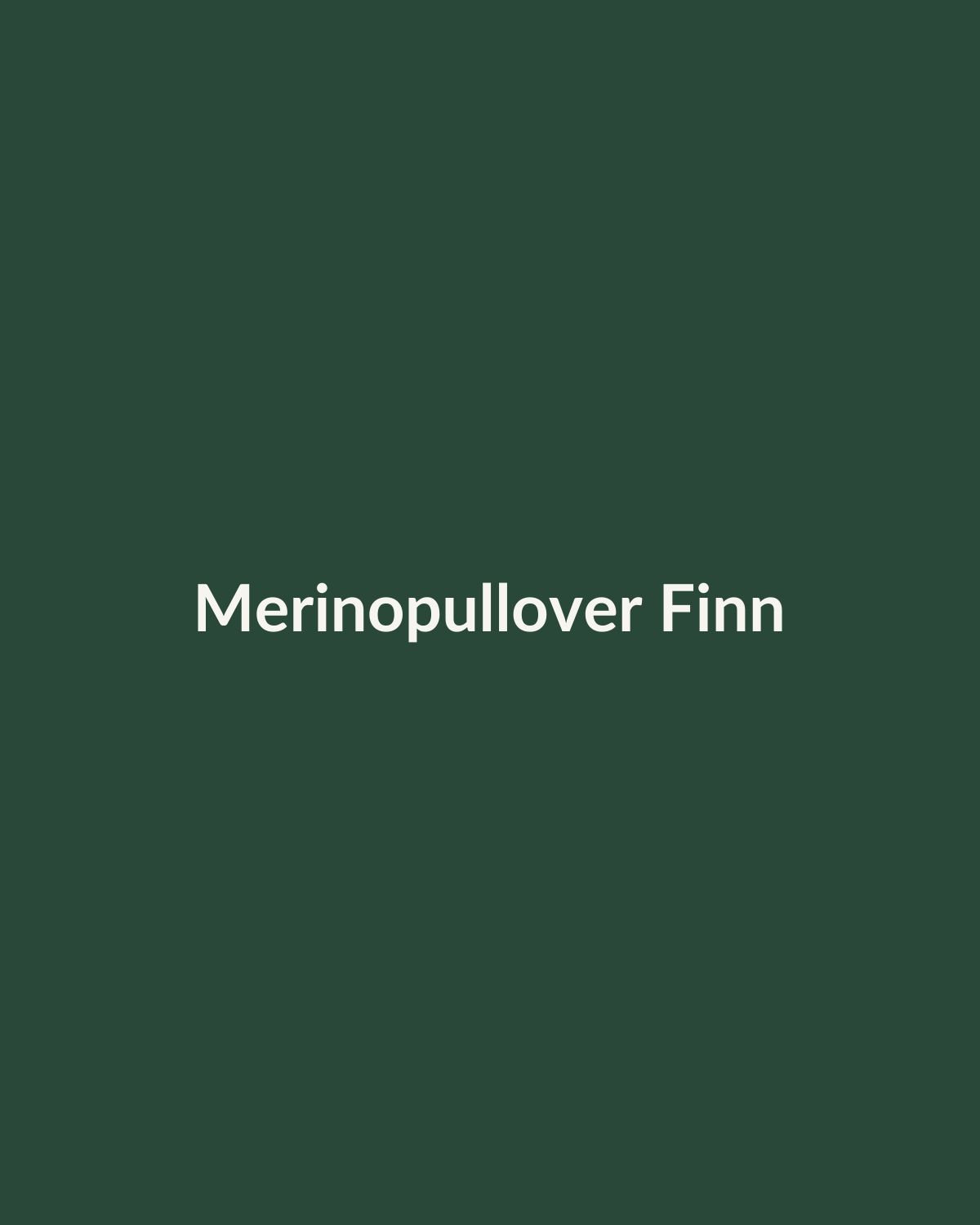 Merinopullover Finn in Waldgrün