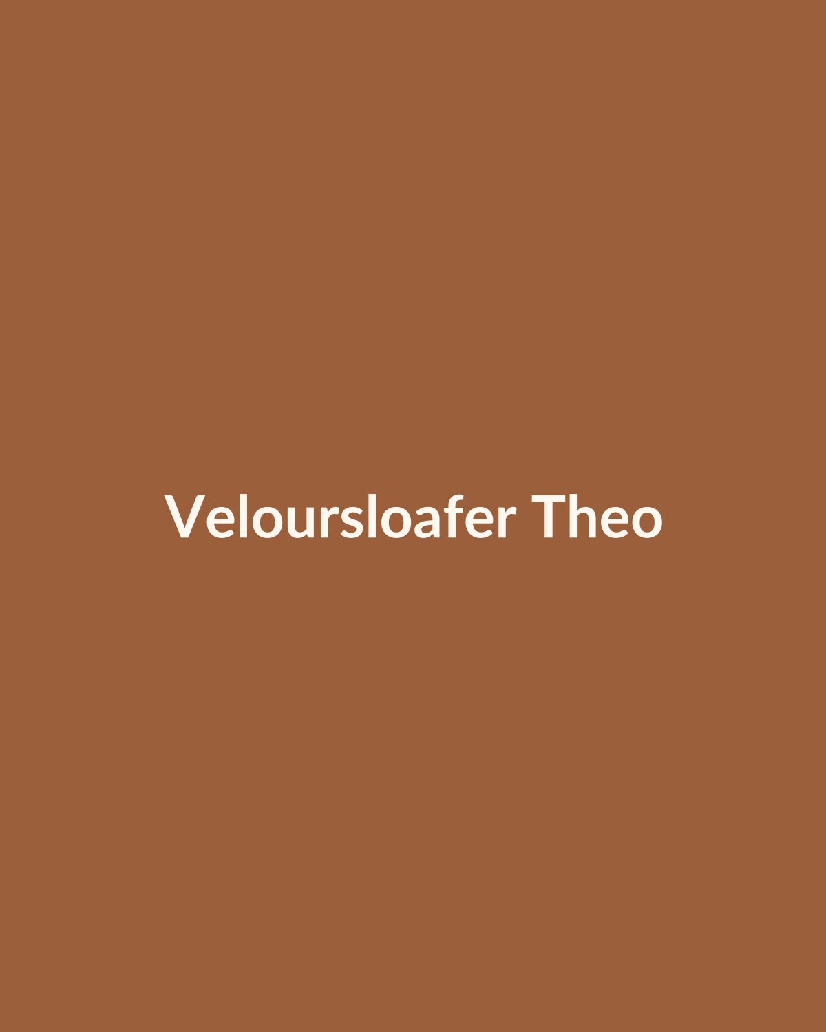 Veloursloafer Theo in Cognac