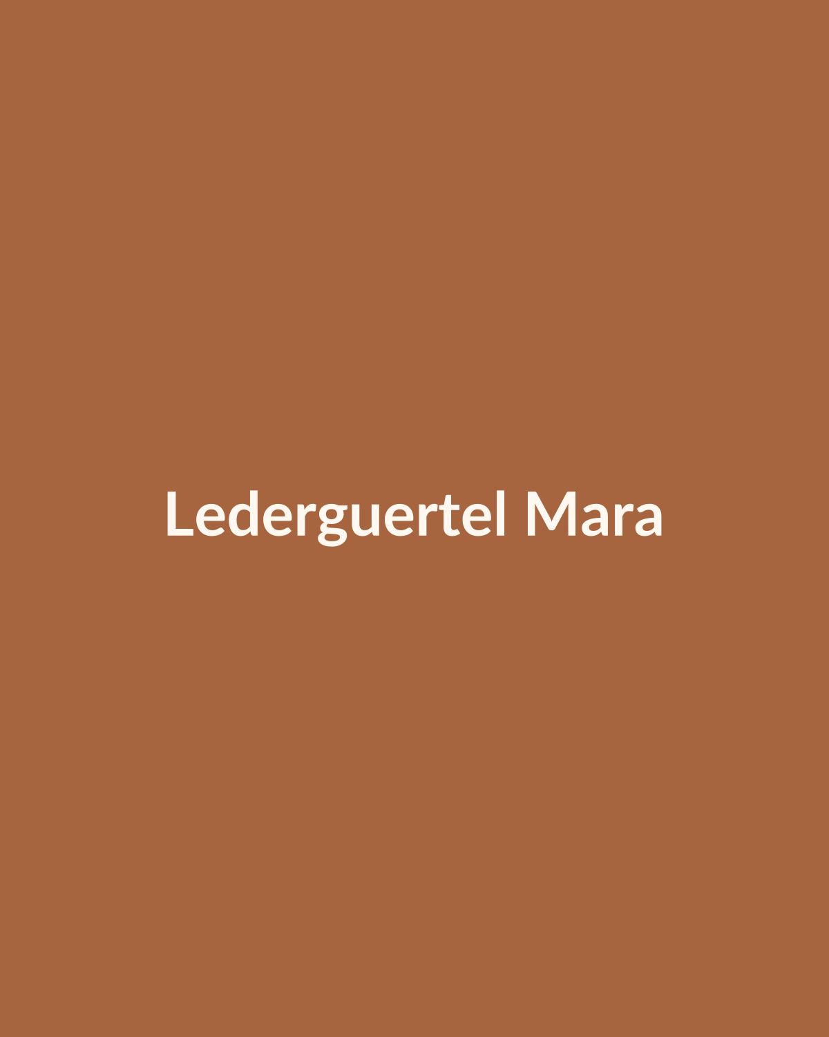 Ledergürtel Mara in Cognac