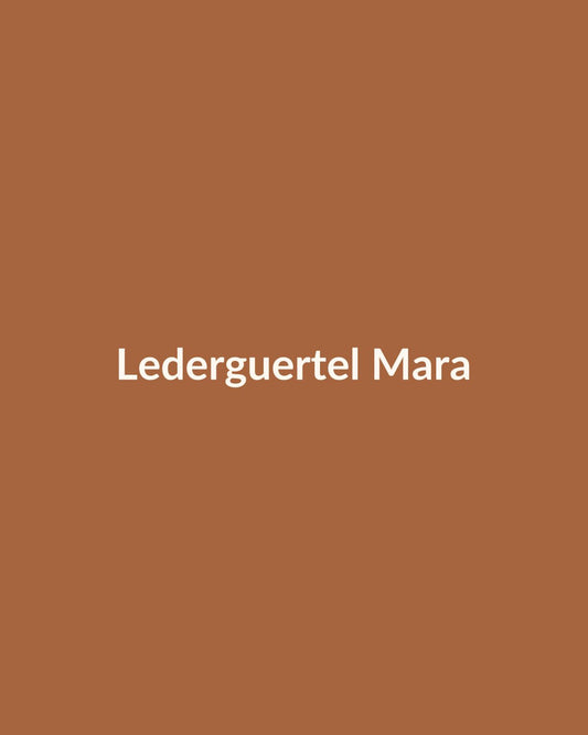 Ledergürtel Mara in Cognac