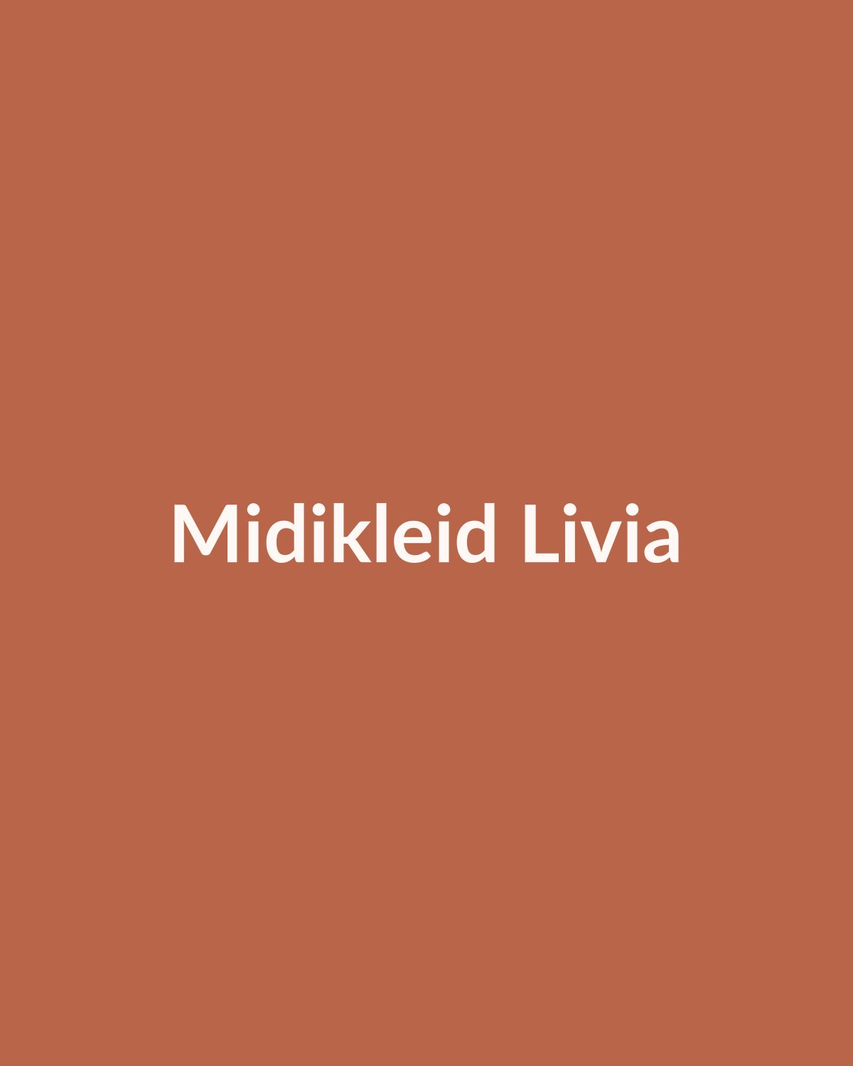 Midikleid Livia in Terrakotta